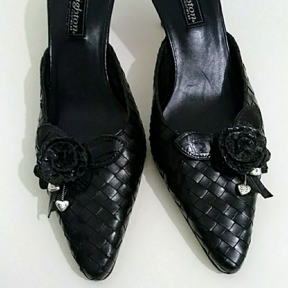 🍒3/$10 - Brighton Leather Woven Heels